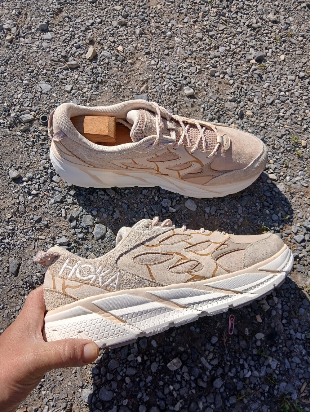 Hika One Clifton L ETS Comfort/Athletic Hiking Suede Shoes Size 14 for Men